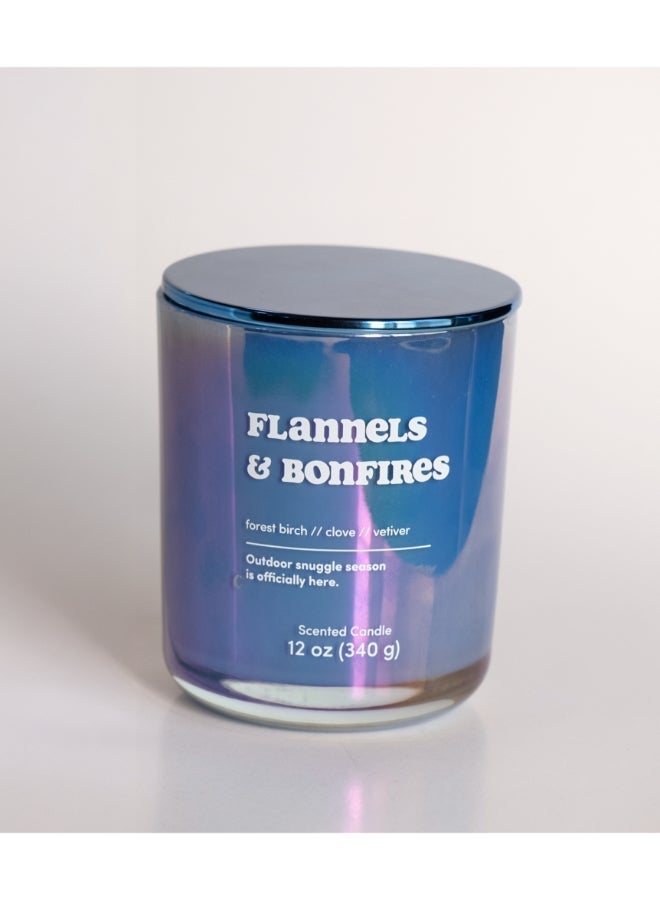 IRIS CELESTE Flannels Iridescent Jar Candle 340grams -  Scented candle 15oz  | 45 hrs burn-time | Perfect for Gifting, Home Décor, Parties & Room Perfuming | Ideal for Living room and Office Décor - Image 2